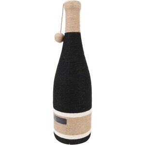 Wine Bottle Cat Scratching Post with Hanging Ball and Sisal Rope